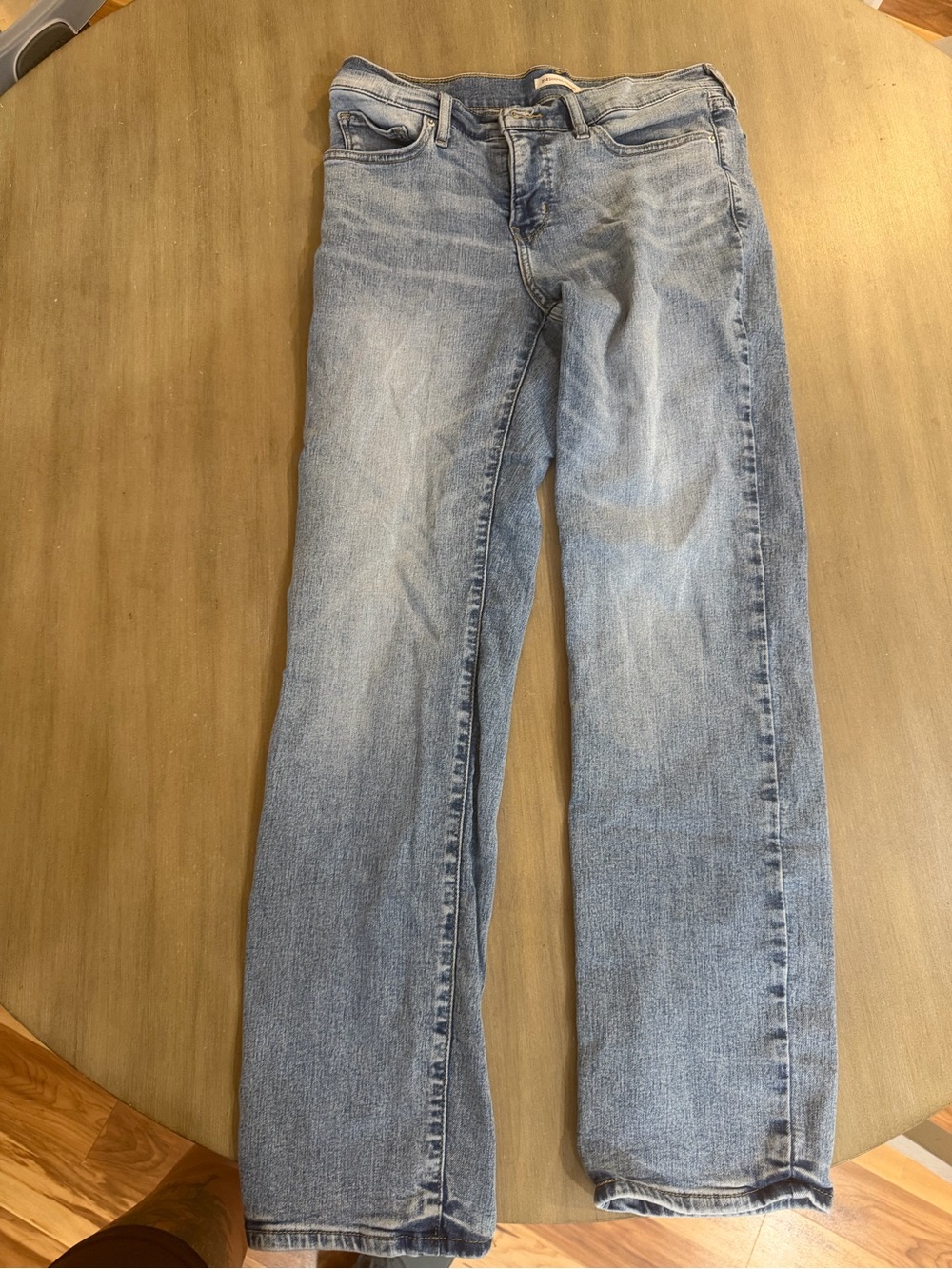 Levi's Light Blue Shaping Straight Leg Women's Jeans